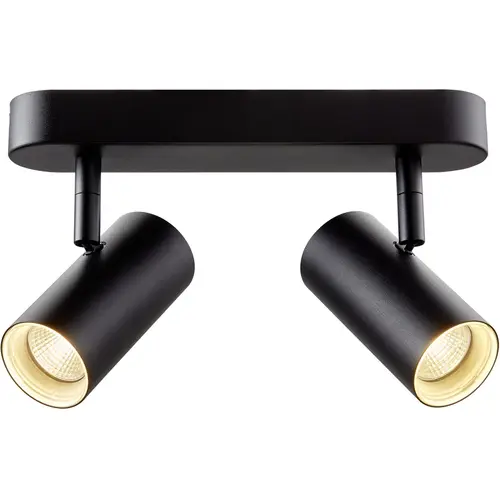 SLV 1008719 wand- en plafondopbouwarmatuur noblo cw double LED 12W 2700K dimbaar zwart IP20