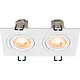SLV 1008509 New Tria 155 plafondinbouwarmatuur zwenkbaar 10W aluminium vierkant wit IP20 excl. lichtbron