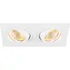 SLV 1008008 NEW TRIA 155 double inbouwring vierkant wit IP20 excl. lichtbron