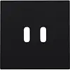 Niko 161-68003 afwerkingsset voor dubbele smart USB-C lader black coated