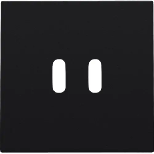 Niko 161-68003 afwerkingsset voor dubbele smart USB-C lader black coated