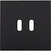 Niko 200-68003 afwerkingsset voor dubbele smart USB-C lader piano black coated