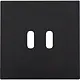 Niko 200-68003 afwerkingsset voor dubbele smart USB-C lader piano black coated