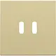 Niko 221-68003 afwerkingsset voor dubbele smart USB-C lader gold coated