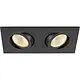 SLV 1008514 NEW TRIA 155 inbouwspot 2-voudig LED 14W 3000K dimbaar zwart