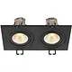 SLV 1008514 NEW TRIA 155 inbouwspot 2-voudig LED 14W 3000K dimbaar zwart