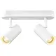 SLV 1008716 noblo cw double wand- en plafondopbouwarmatuur LED 12W 2700K dimbaar wit