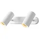 SLV 1008716 noblo cw double wand- en plafondopbouwarmatuur LED 12W 2700K dimbaar wit