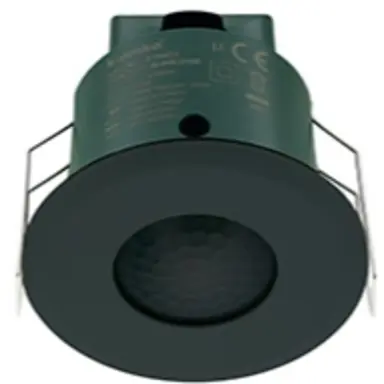 Klemko PLF-IB-PIR-ECO-ZW Lumiko plafond aanwezigheidsdetector 360gr. 7m 40m² zwart