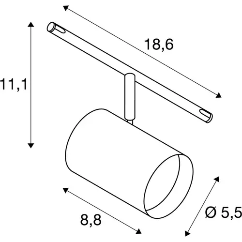 SLV 1002696 TENSEO NOBLO kabelarmatuur voor laagvolt spanningskabelsysteem 2700K chroom IP20