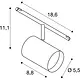 SLV 1002696 TENSEO NOBLO kabelarmatuur voor laagvolt spanningskabelsysteem 2700K chroom IP20