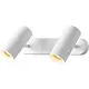 SLV 1008710 NOBLO double wand- en plafondopbouwspot 12W rond 3000K wit IP20