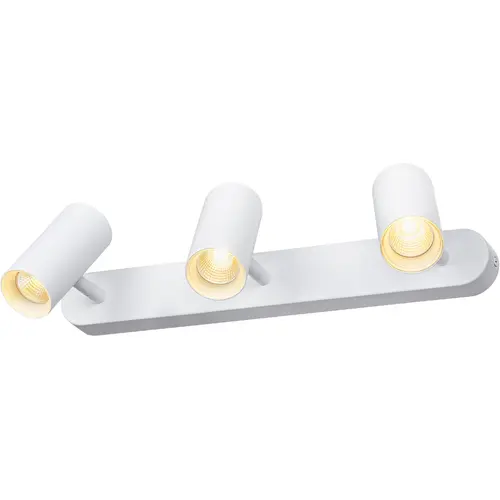 SLV 1008711 NOBLO triple wand- en plafondopbouwspot 19W rond 3000K wit IP20