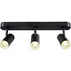 SLV 1008708 NOBLO triple wand- en plafondopbouwspot 22W rond dim to warm 2000-3000K zwart IP20