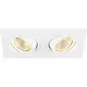 SLV 1008513 NEW TRIA 155 double plafondinbouwspot 14W vierkant 3000K wit IP20