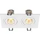 SLV 1008513 NEW TRIA 155 double plafondinbouwspot 14W vierkant 3000K wit IP20