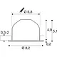 SLV 1009021 NEW TRIA 68 plafondinbouwspot 7,5W rond 2700K zwart IP20