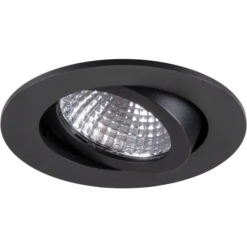 SLV 1009021 NEW TRIA 68 plafondinbouwspot 7,5W rond 2700K zwart IP20
