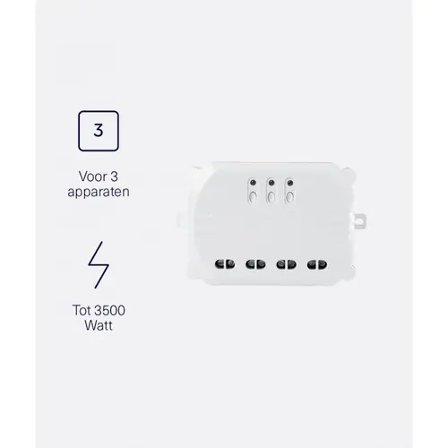 KlikAanKlikUit ACM-3500/3 3-in-1 inbouwschakelaar max. 3500W