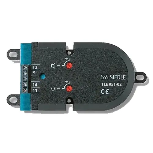 Siedle TLE 051-02 inbouw deurluidspreker 6+n techniek zwart