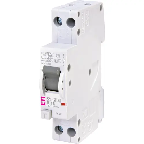 ETI 432000274 aardlekautomaat 1-polig+nul 16A B-kar 30mA