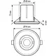 Esylux EP10428548 inbouw platte plafond-bewegingsmelder 360° Ø 8m wit IP20