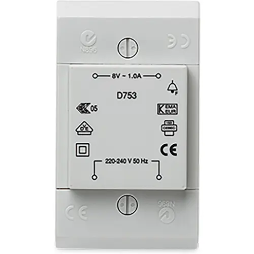 Friedland Honeywell D753 beltrafo opbouw 8V/1A 91x53x38mm