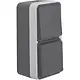 Hager Berker WNC080 W1 combinatie wisselschakelaar en wandcontactdoos compleet grijs