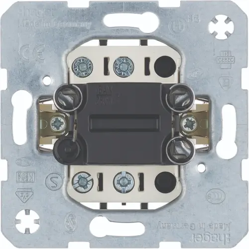 Hager Berker WDE303212 2-polige uitschakelaar 16A met spreidklemmen