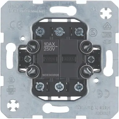 Hager Berker WDE303808 wissel-wisselschakelaar 10A met spreidklemmen
