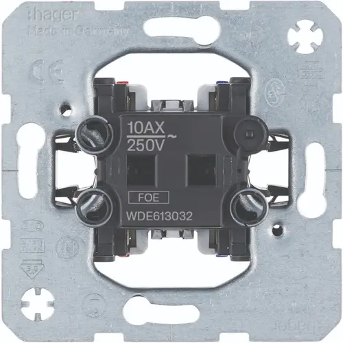 Hager Berker WDE613032 2-polige uitschakelaar 10A