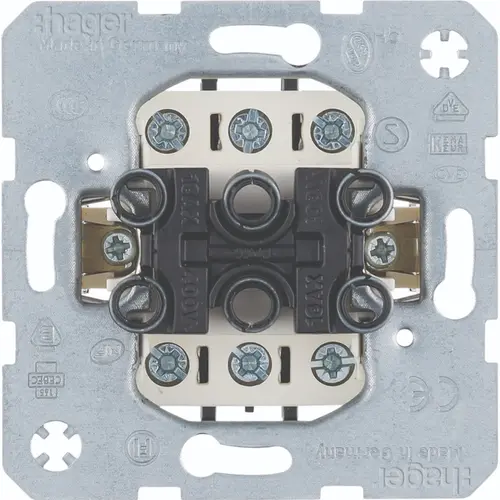 Hager Berker WDE633023 drievoudige uitschakelaar 3 x 1-polig 16A met spreidklemmen
