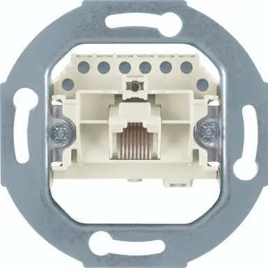 Hager Berker WDF41073 RJ45 data wandcontactdoos CAT3 1-voudig 8-aderig