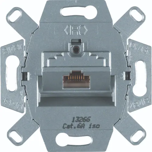 Hager Berker WDF41076 RJ45 data wandcontactdoos CAT6A 1-voudig