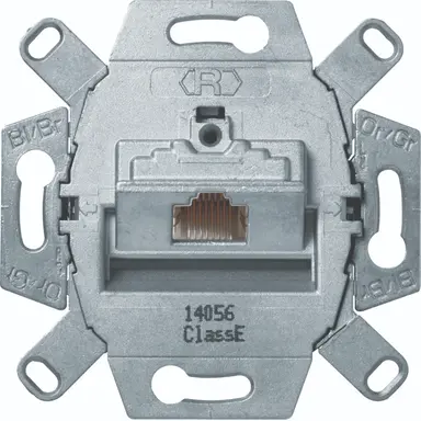 Hager Berker WDF410766 RJ45 data wandcontactdoos CAT6E 1-voudig
