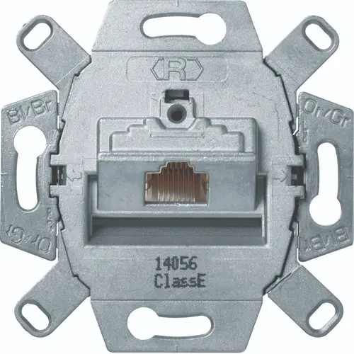 Hager Berker WDF410766 RJ45 data wandcontactdoos CAT6E 1-voudig