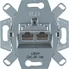 Hager Berker WDF410862 RJ45 data wandcontactdoos CAT6A 2-voudig