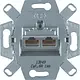 Hager Berker WDF410862 RJ45 data wandcontactdoos CAT6A 2-voudig