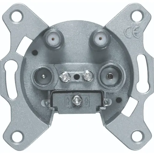 Hager Berker WDF4589 antenne einddoos radio/tv/2x satelliet