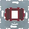 Hager Berker WDF4611R draagring modulair jack 1-voudig rood 15,5 x 19,5mm