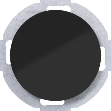 Hager Berker WLF1001BG blinddeksel incl. draagframe R1/R3/R8 zwart