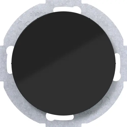 Hager Berker WLF1001BG blinddeksel incl. draagframe R1/R3/R8 zwart