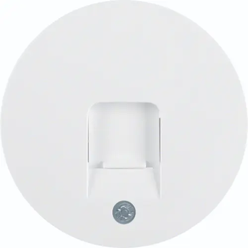 Hager Berker WLF1058WG centraalplaat modular jack 1-voudig R1/R3/R8 wit