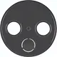 Hager Berker WLF1068BG centraalplaat antenne / COAX wandcontactdoos R1/R3/R8 zwart