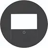 Hager Berker WLF4000BG centraalplaat USB / luidspreker R1/R3/R8 zwart