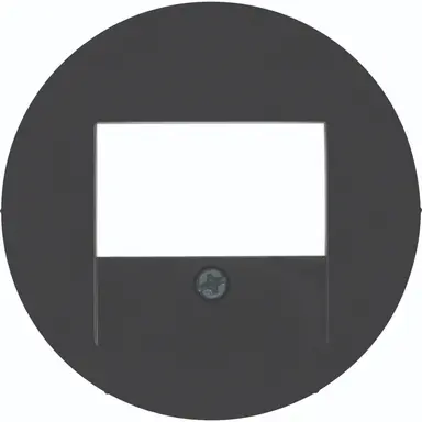 Hager Berker WLF4000BG centraalplaat USB / luidspreker R1/R3/R8 zwart
