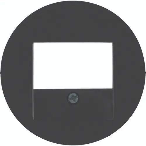 Hager Berker WLF4000BG centraalplaat USB / luidspreker R1/R3/R8 zwart