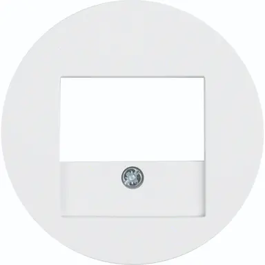 Hager Berker WLF4000WG centraalplaat USB / luidspreker R1/R3/R8 wit