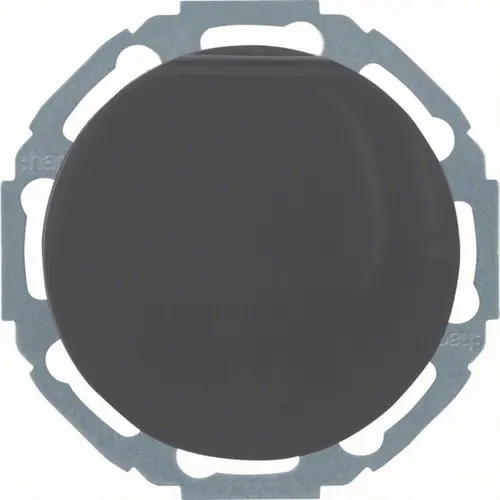 Hager Berker WLS1211BG wandcontactdoos randaarde kindveilig klapdeksel 45 graden draaibaar R1/R3/R8 zwart