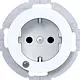 Hager Berker WLS1463WG wandcontactdoos controle-LED R1/R3 wit